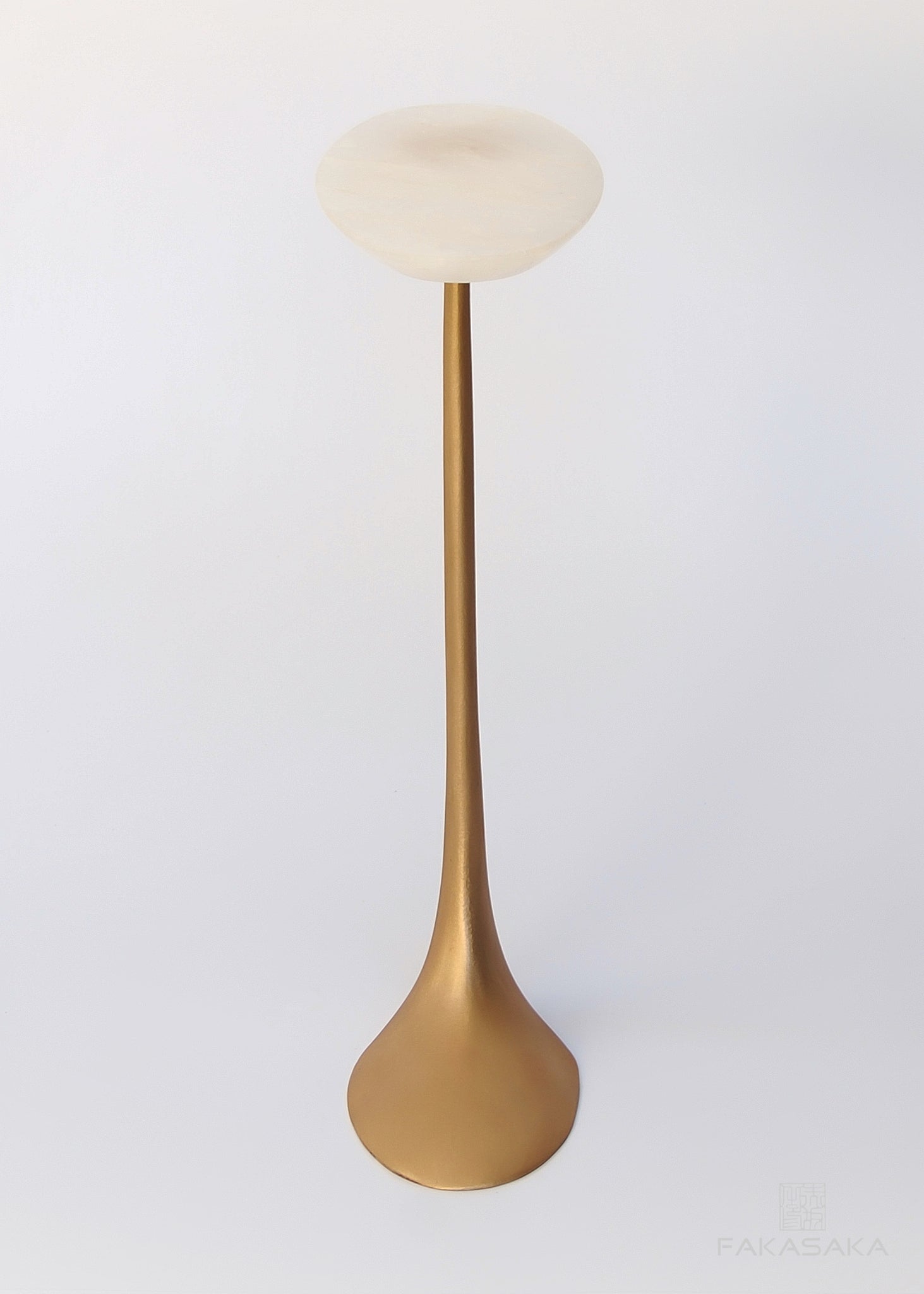 KEITH DRINK TABLE<br><br>ONYX<br>POLISHED TEXTURED BRONZE