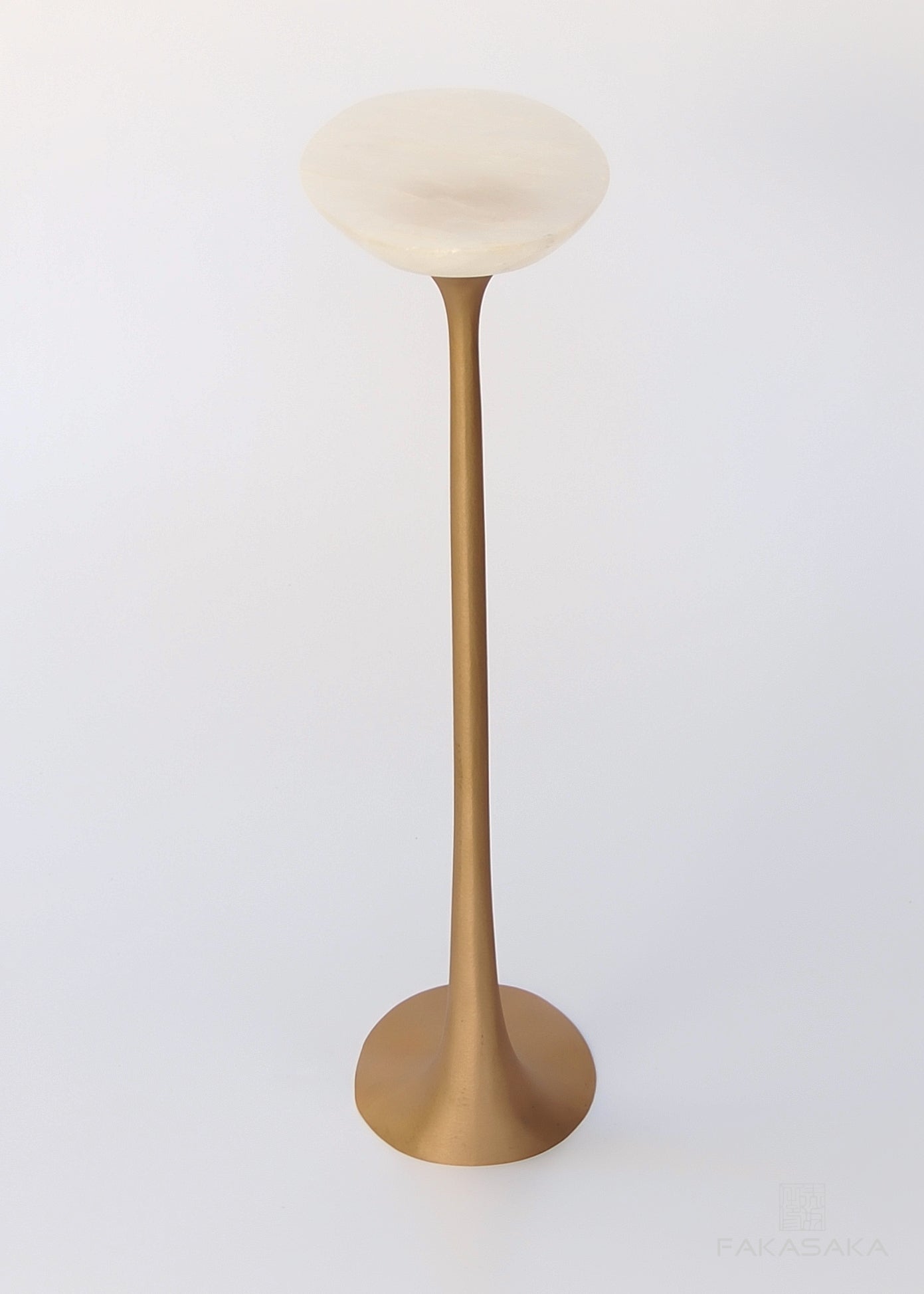 KEITH DRINK TABLE<br><br>ONYX<br>POLISHED TEXTURED BRONZE