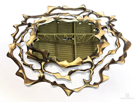 ALEXIA<br><br>LARGE SIZE MIRROR<br><br>BLACKBROWN BRONZE<br>SILVER MIRROR