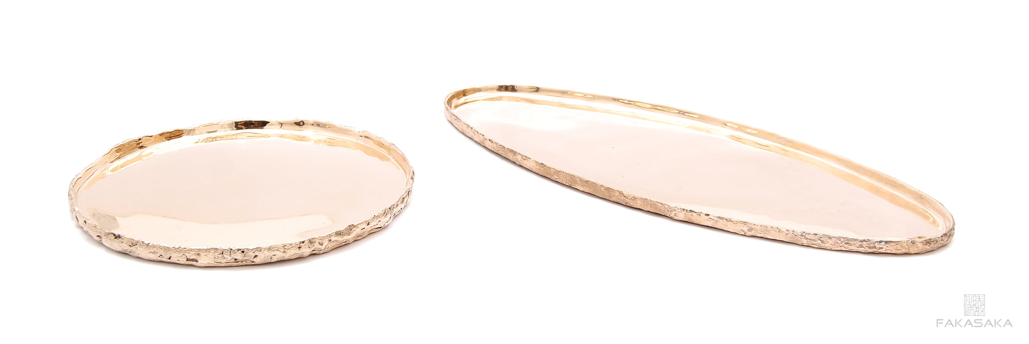 APPLE <br><br>ROUND TRAY / CENTERPIECE / CANDLE TRAY<br><br>POLISHED BRONZE