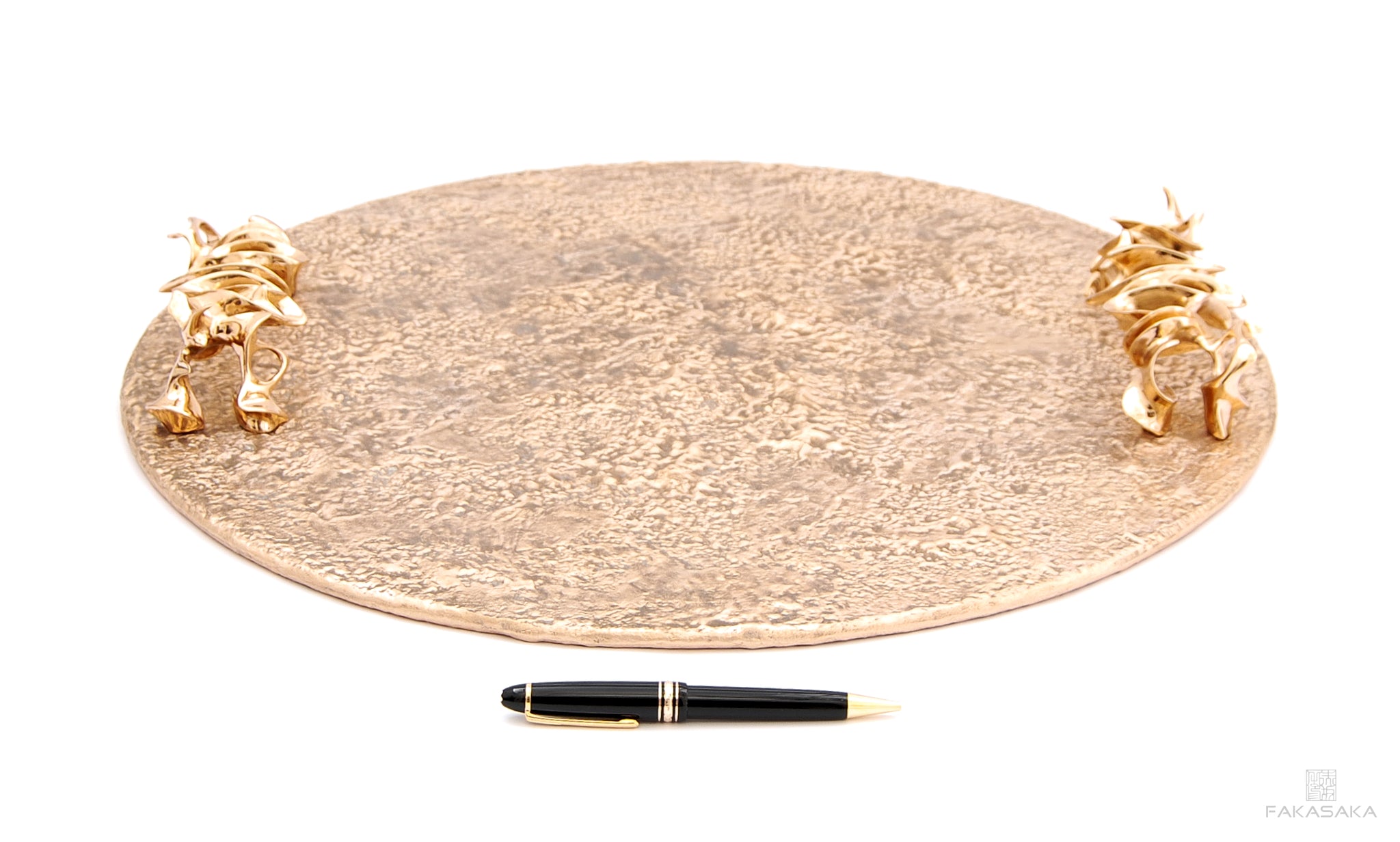 AVA<br><br>BAR TRAY / CENTERPIECE / CANDLE TRAY<br><br>POLISHED BRONZE