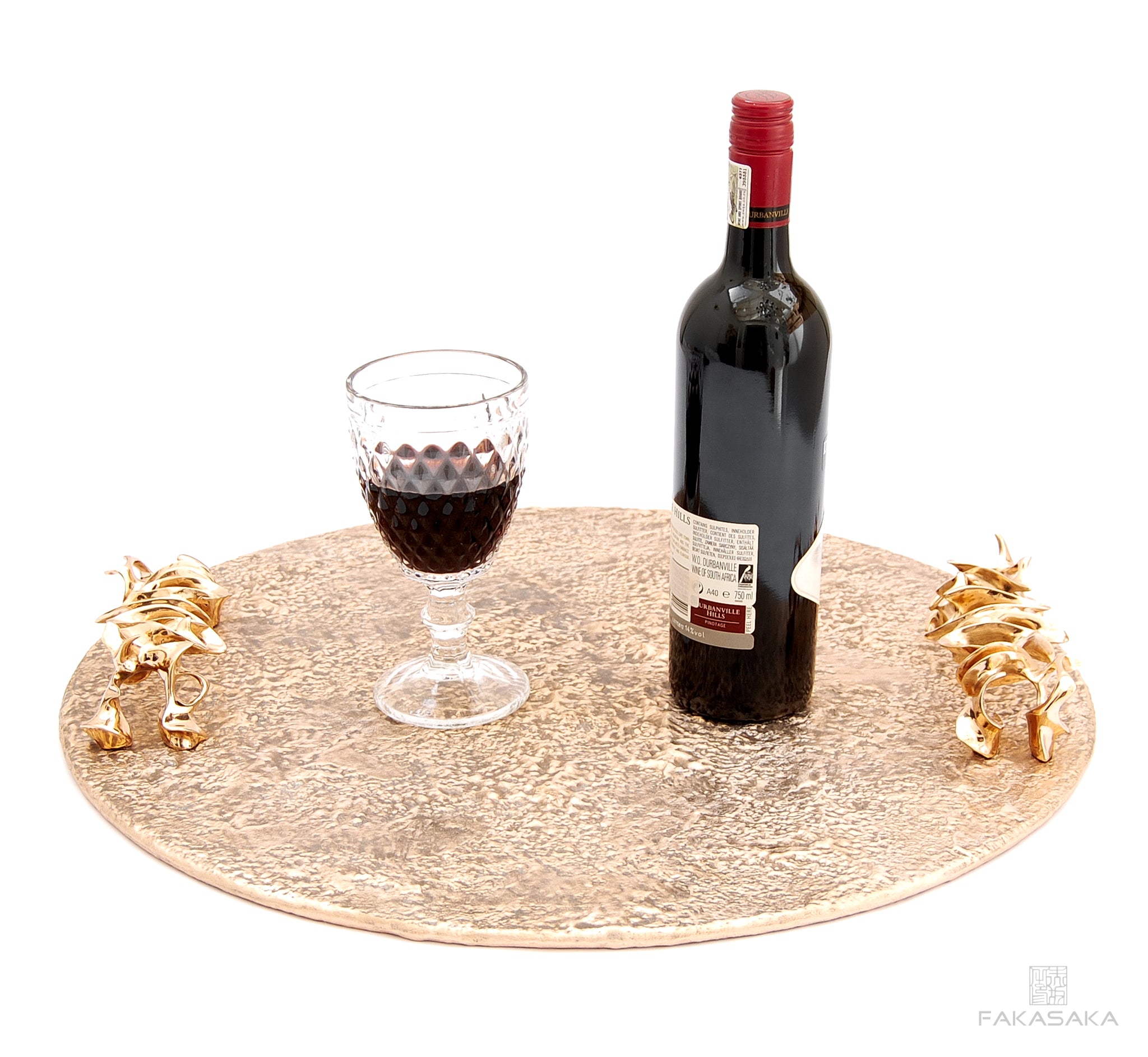 AVA<br><br>BAR TRAY / CENTERPIECE / CANDLE TRAY<br><br>POLISHED BRONZE
