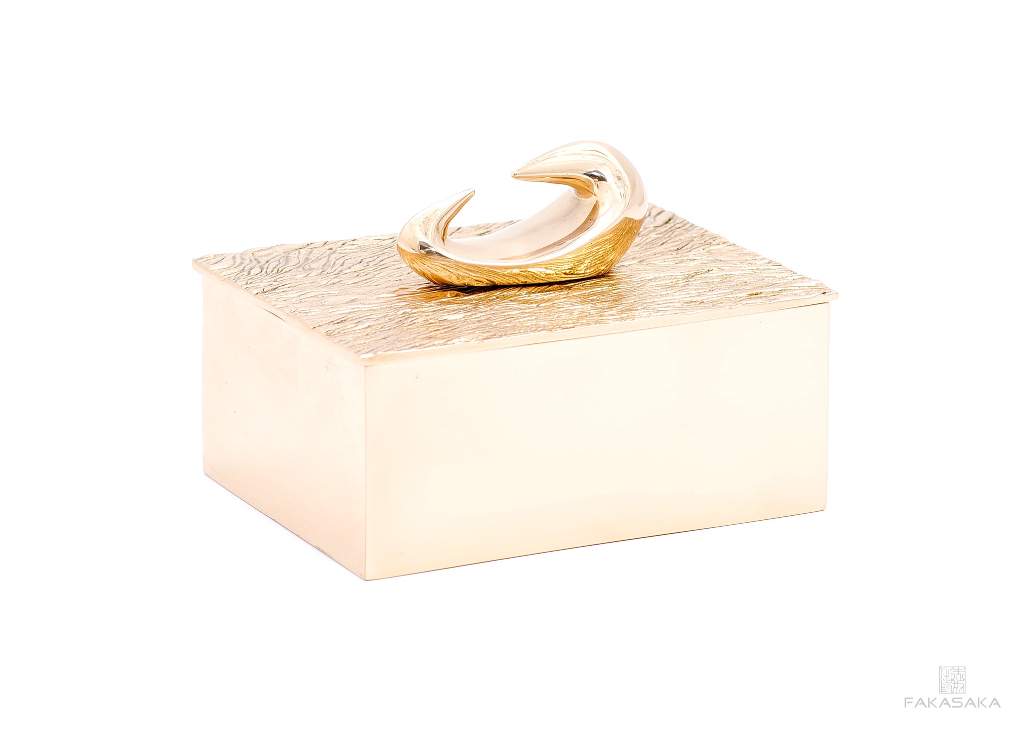 NICKS BOX<br>MAZZY SCULPTURE ON TOP<br><br>POLISHED BRONZE