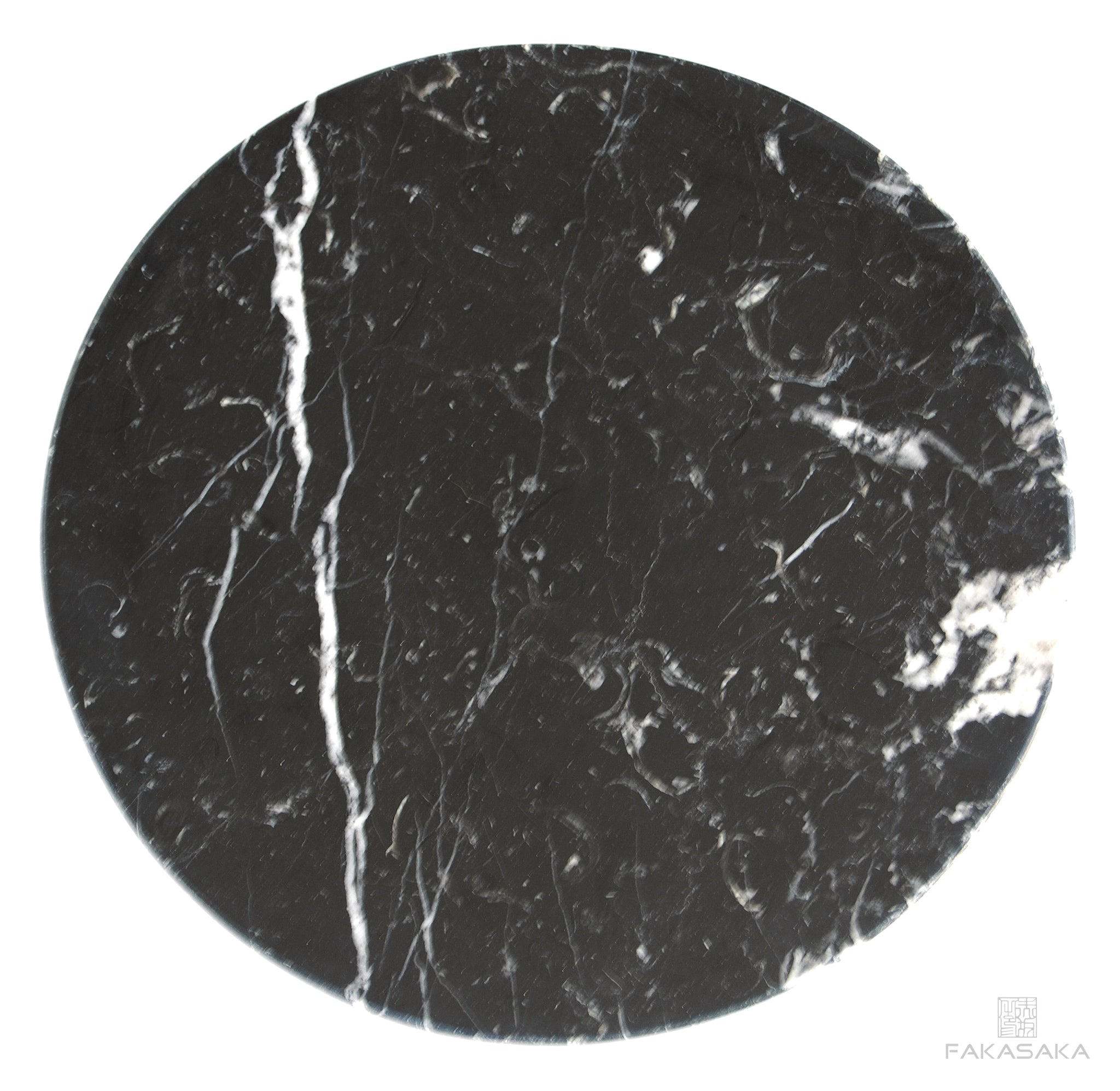 KEEF DRINK TABLE<br><br>NERO MARQUINA MARBLE<br>BLACKBROWN BRONZE